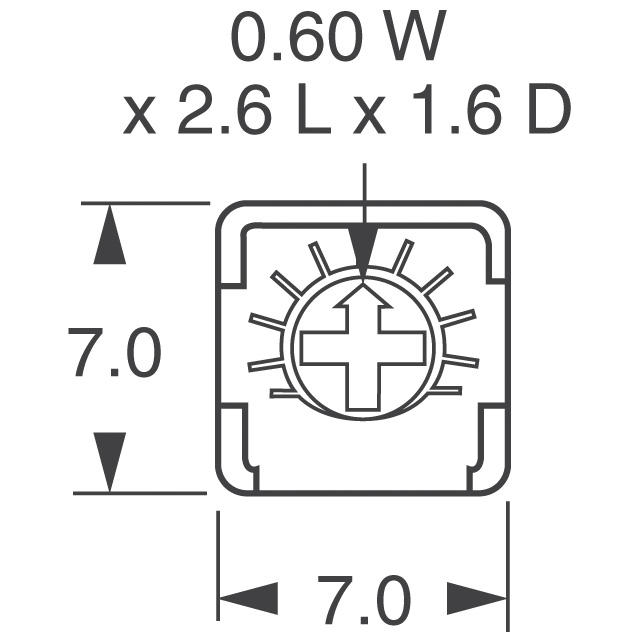 CT6EP103 Nidec Copal Electronics  Potenciómetros de ajuste